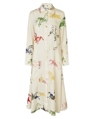 Stine Goya - Midi Polo Kleid - Horses